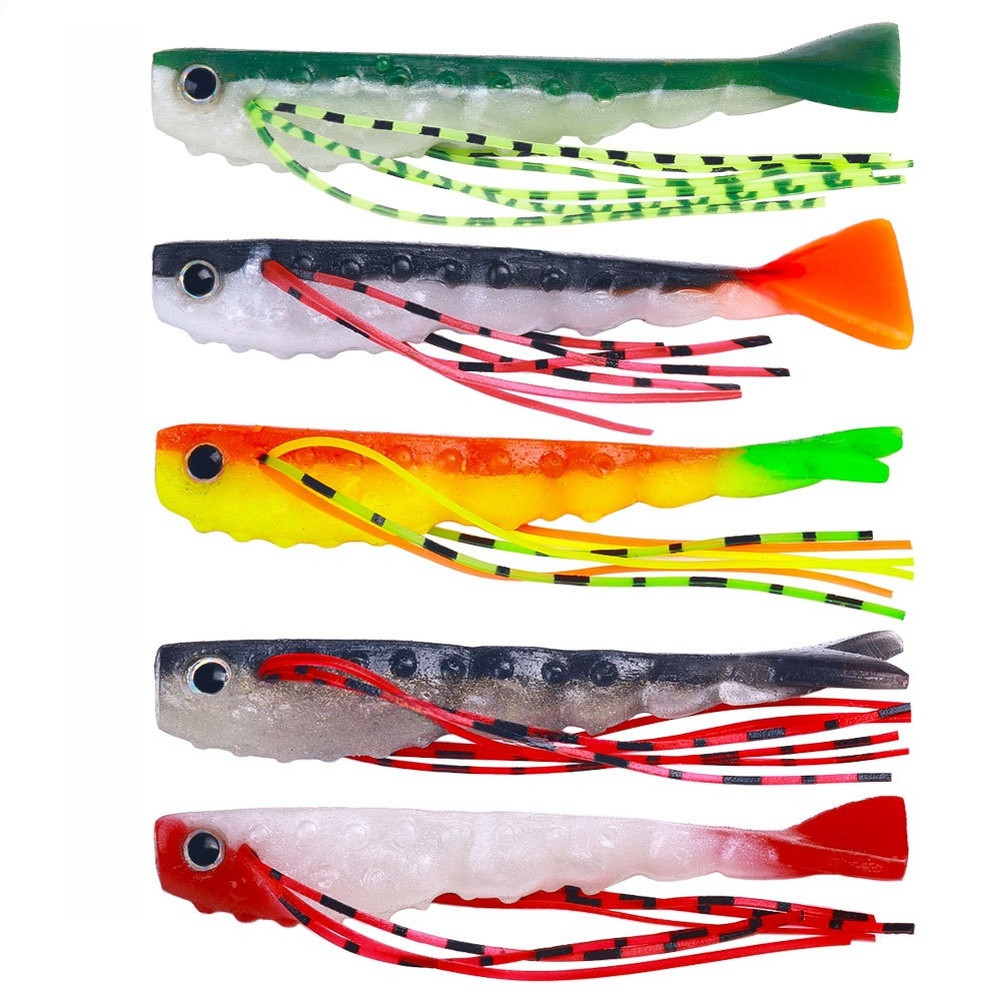 5Pcs Lightweight Fishing Lures 2.6g for Long Cast Bass and For Barracuda