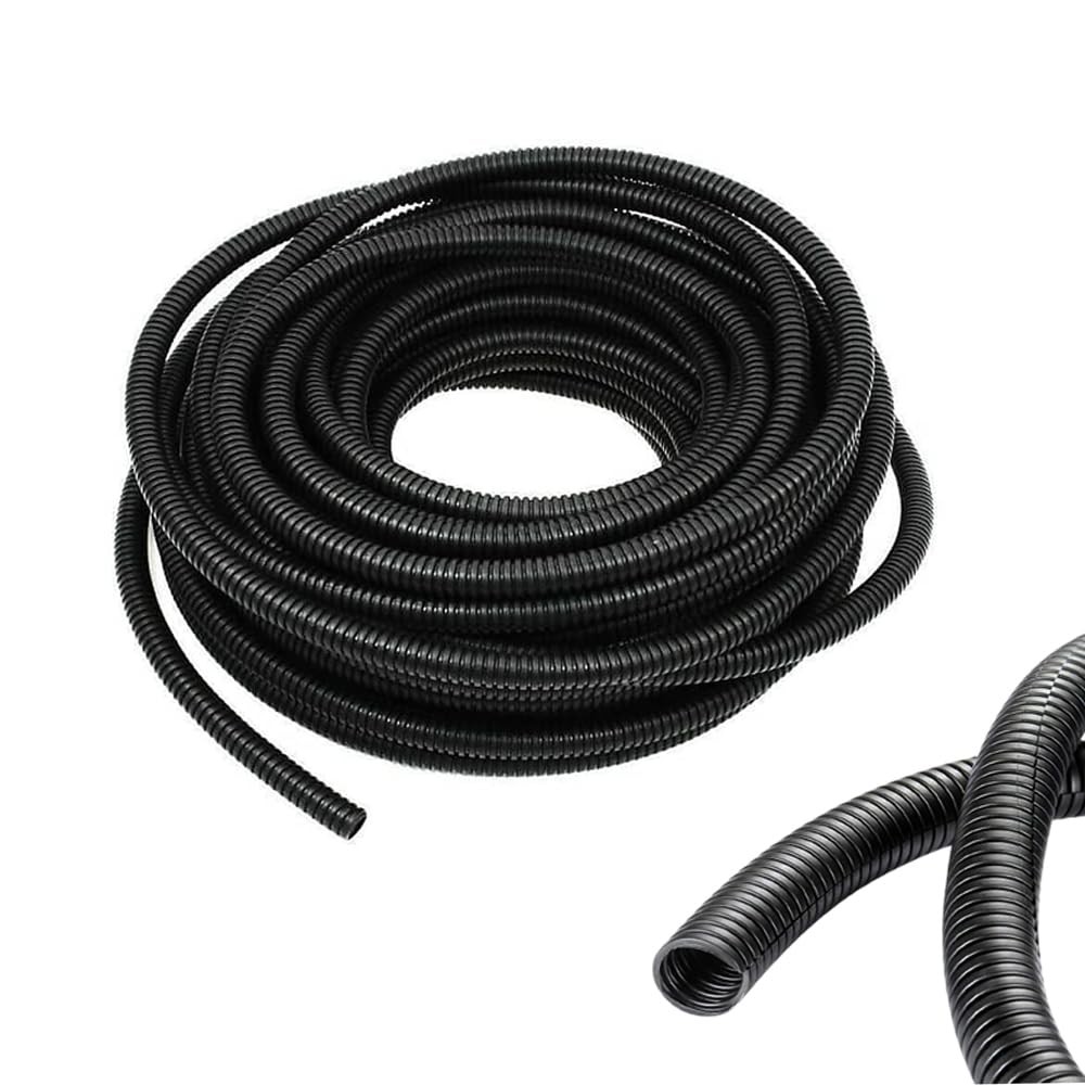 1/4 Inch Wire Loom Split Tubing  33 ft Cord Protector Electric Wires Covers, ...