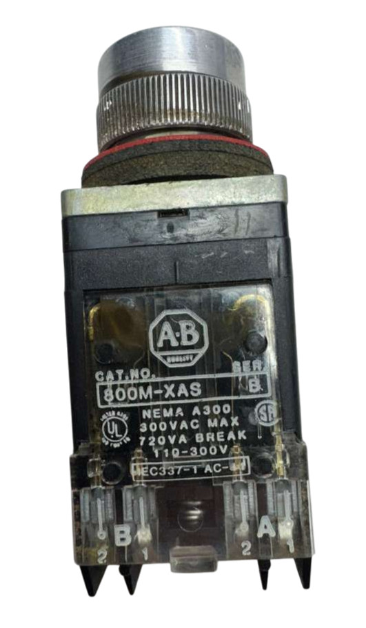 Allen-Bradley 800MR-JX9B Selector Switch 3-Position Spring Return from Right