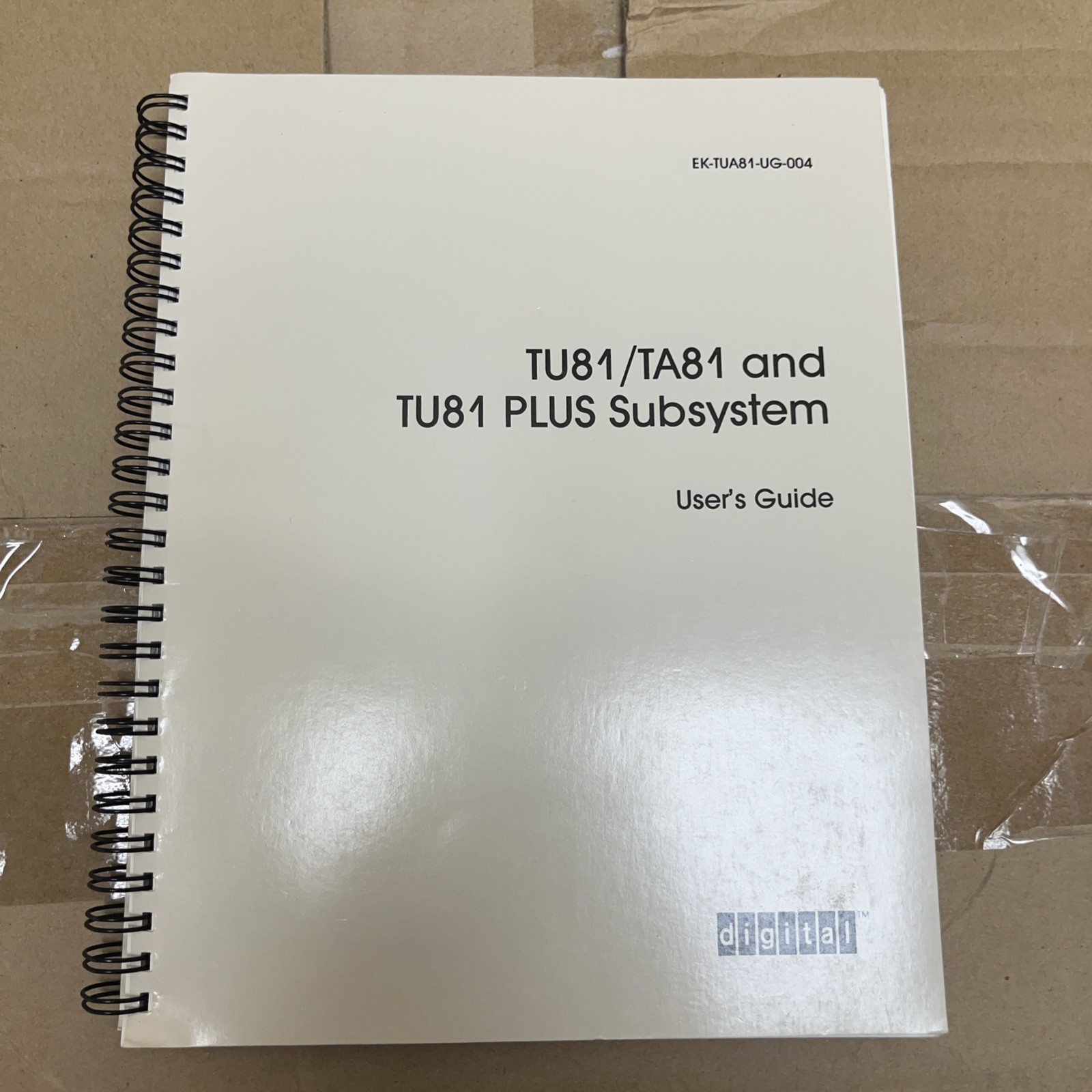 DEC digital TU81/TA81 and TU81 PLUS Subsystem User's Guide