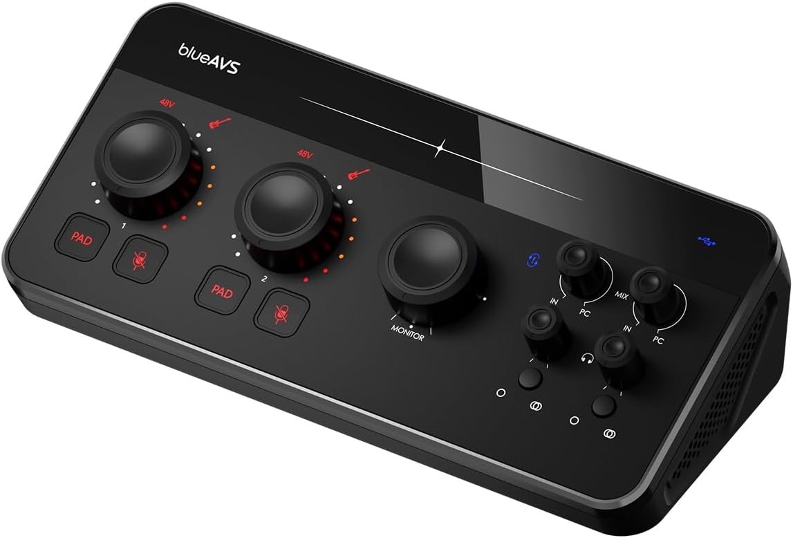 blueAVS (blueCaster TWO) USB Audio Interface – 24Bit/192kHz Studio Recording