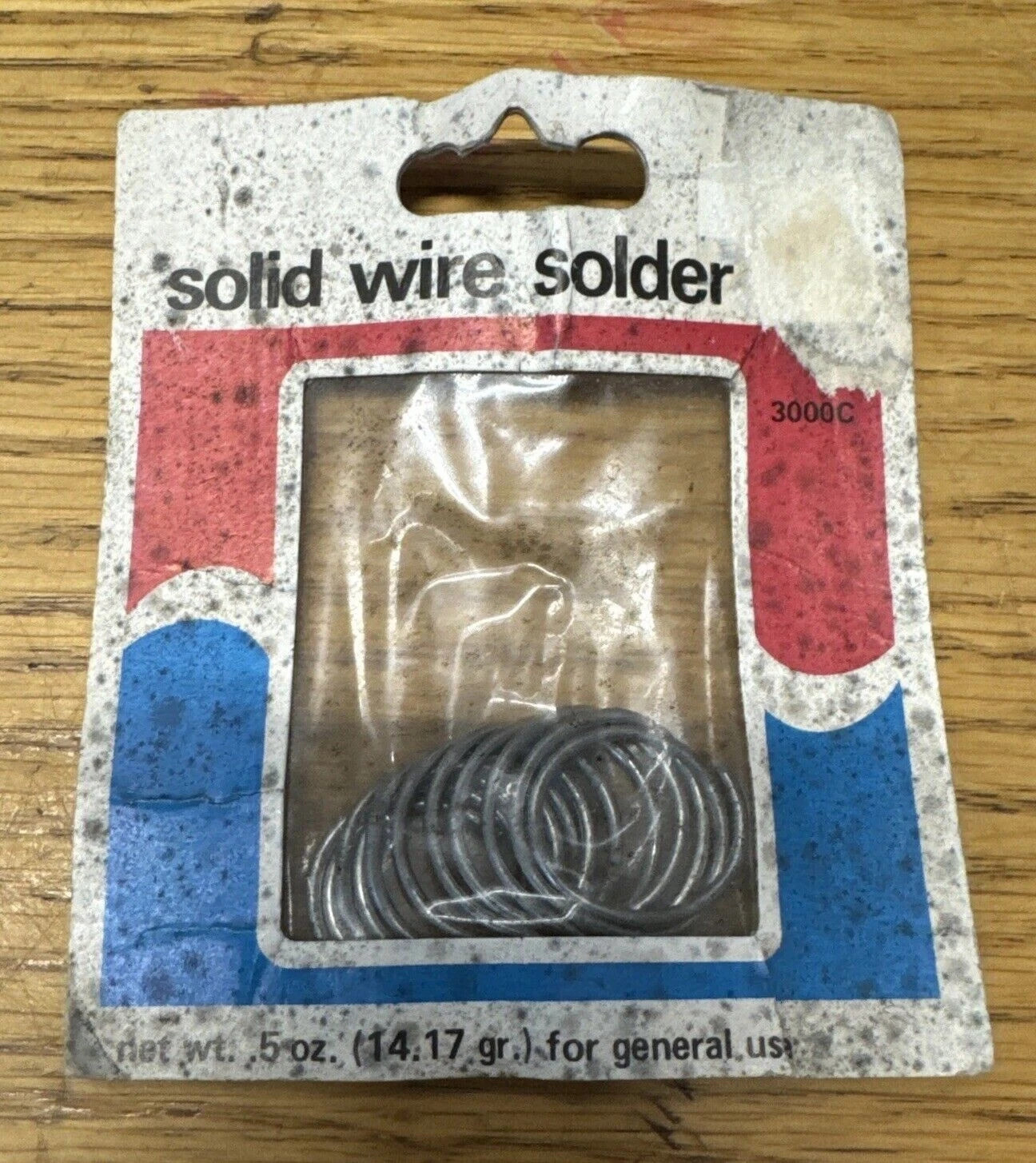 NOS Vintage Hancock Gross Solid Wire Solder .5 oz USA