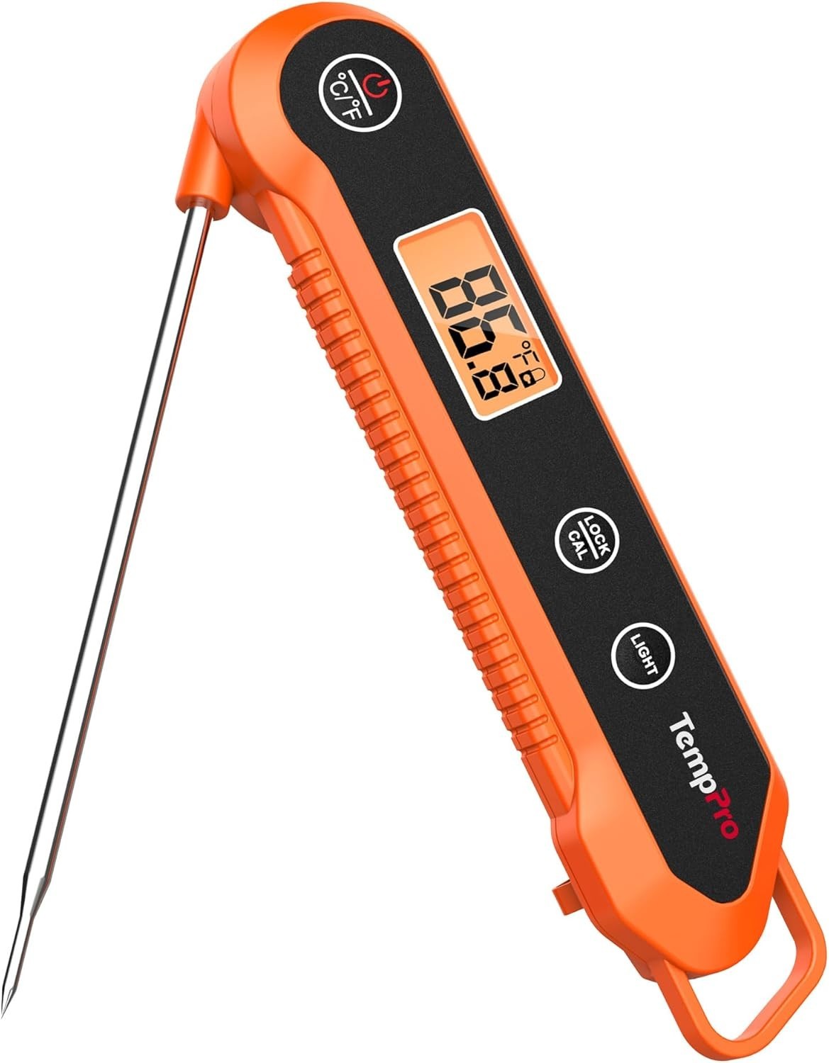 Professional Grade Waterproof Meat Thermometer with Fast Response & Calibration