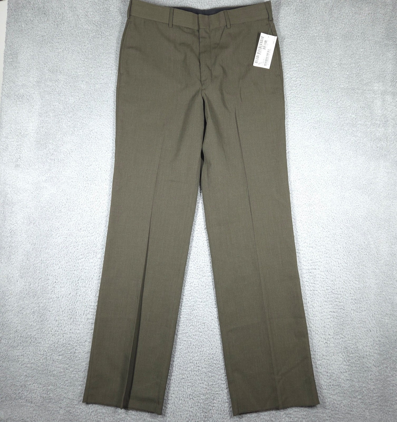 NEW Military Trousers Men's 35R Green Shade 2212 Wool Gaberdine/Poly Blend USGI