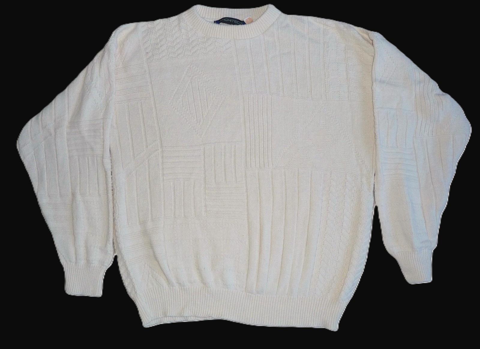 MENS OFF WHITE PULLOVER SWEATER