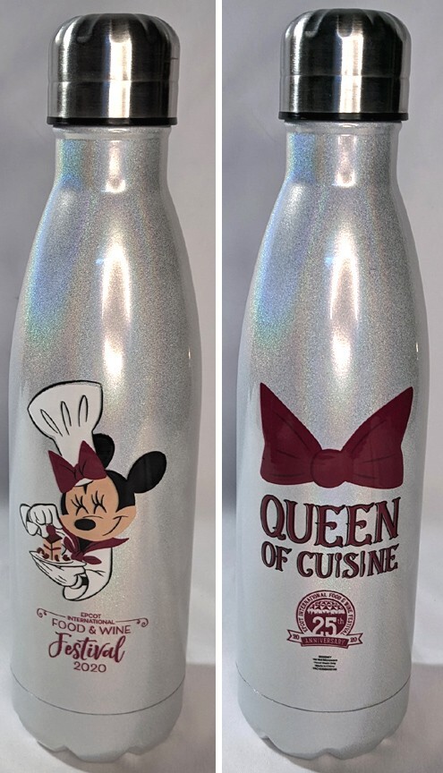 Disney Parks EPCOT Food & Wine Festival 2020 Minnie Iridescent Metal Bottle
