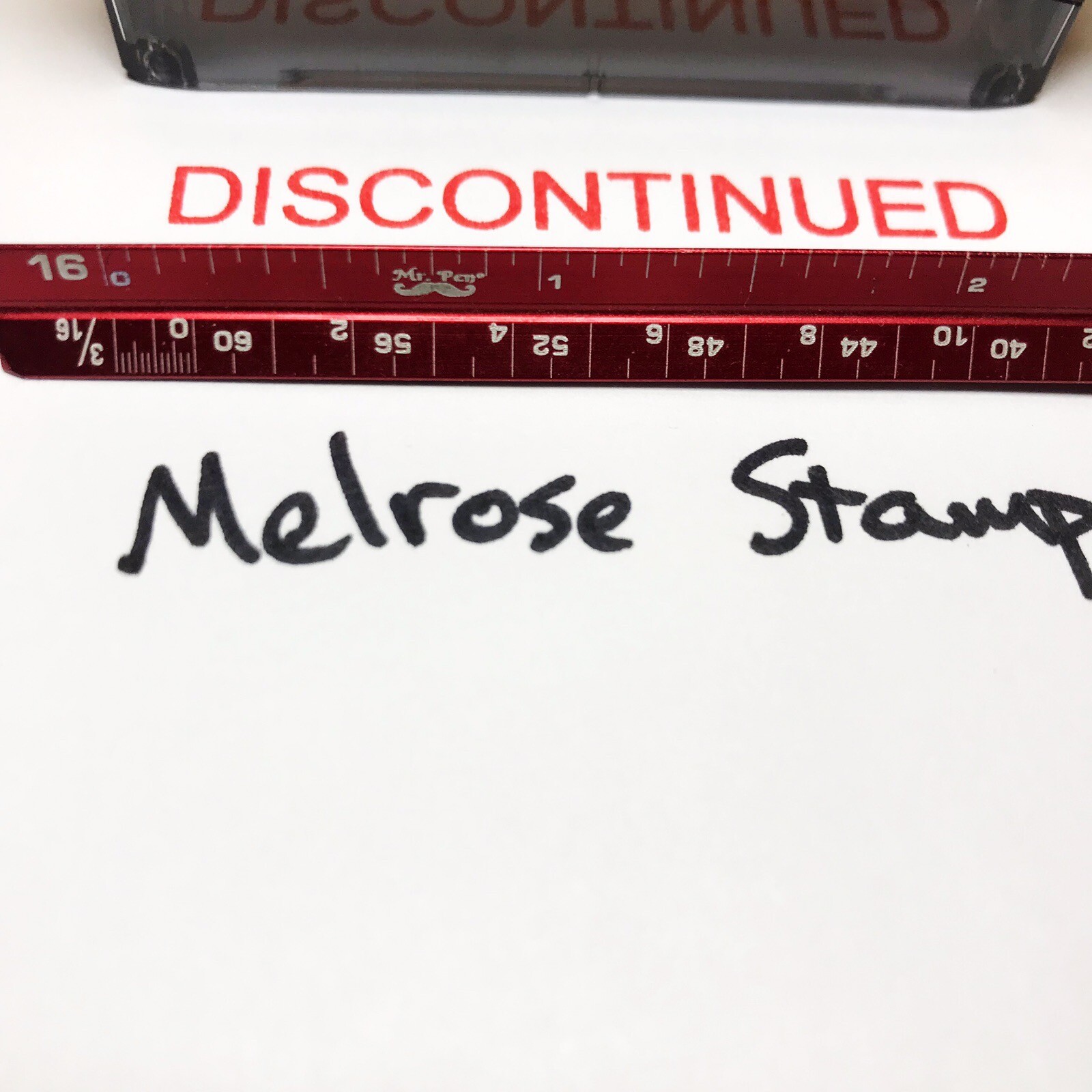 Discontinued Rubber Stamp Red Ink Self Inking Ideal 4913