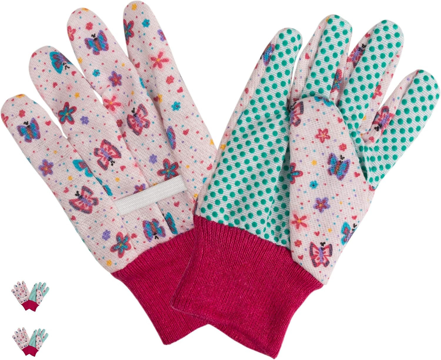 Kids Garden Gloves - Years Old Children Gardening Gloves, - Pair Pack，Pink