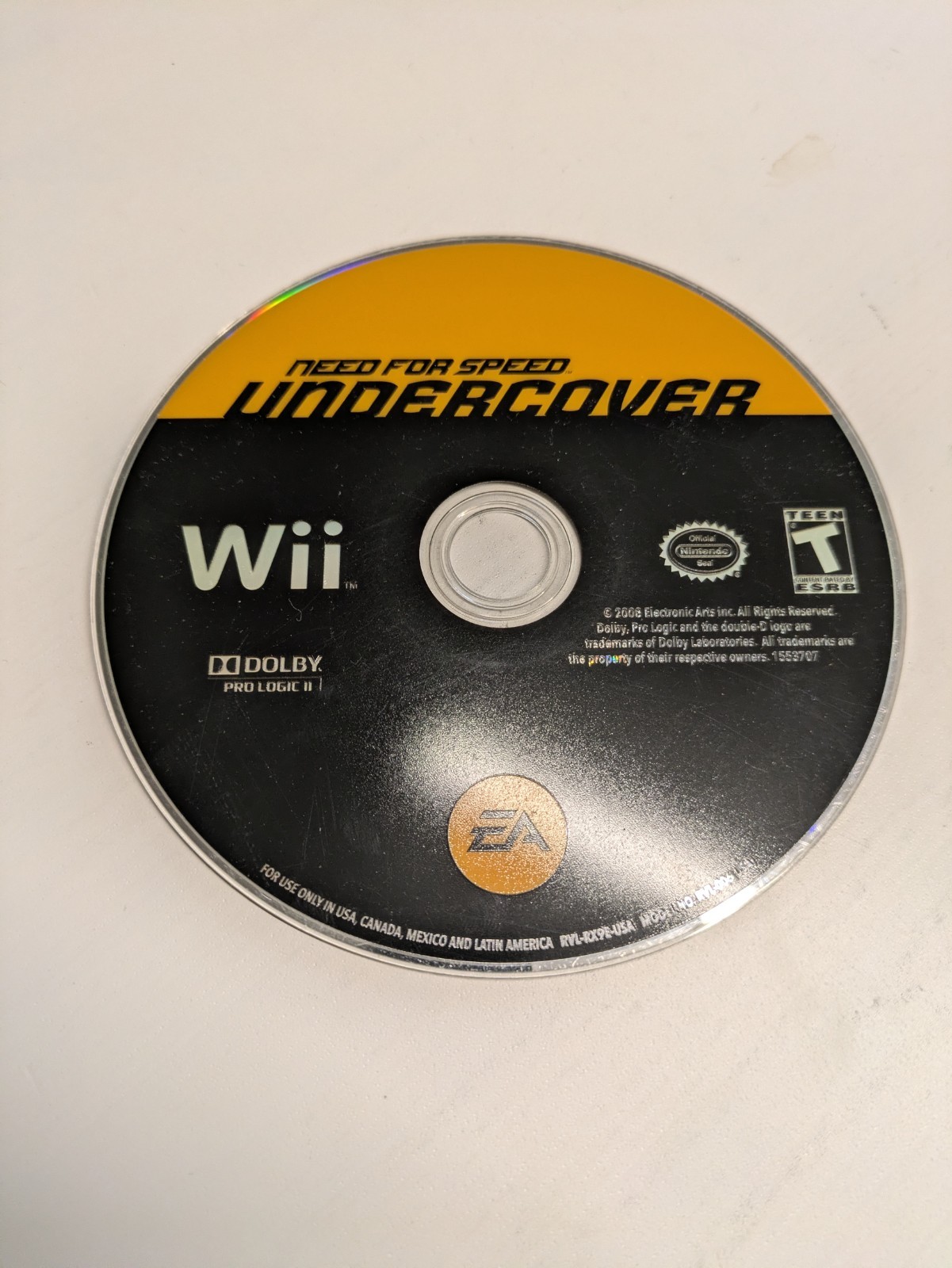 Need for Speed: Undercover (Nintendo Wii, 2008) Disc Only! Works Great! 🔥