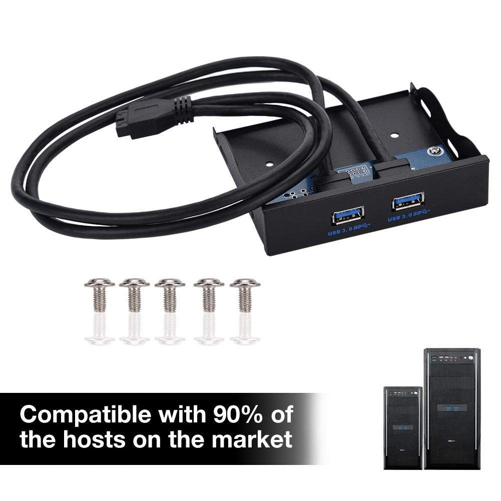 FFD2USB N02 Floppy Front Panel 3.5 Inch Computer Bay 19 Pin To USB 3.0