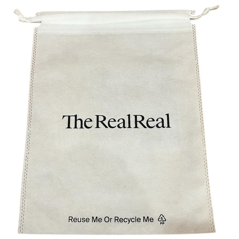 The Real Real TRR Authentic Designer Luxury Purse Handbag Drawstring Dustbag
