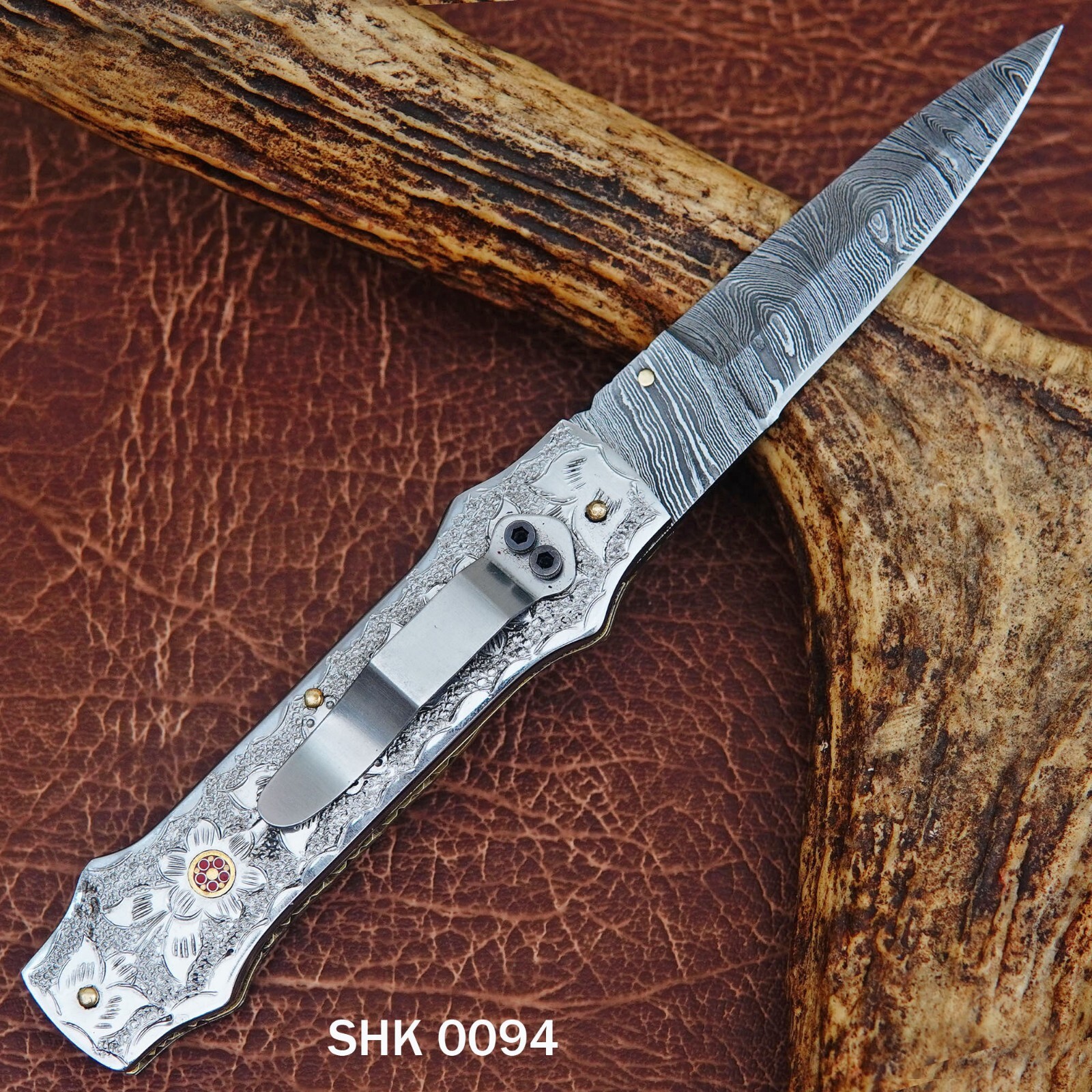 Custom Handmade Damascus Steel Pocket Knife Folding Knife, Hunting/ Camping EDC,