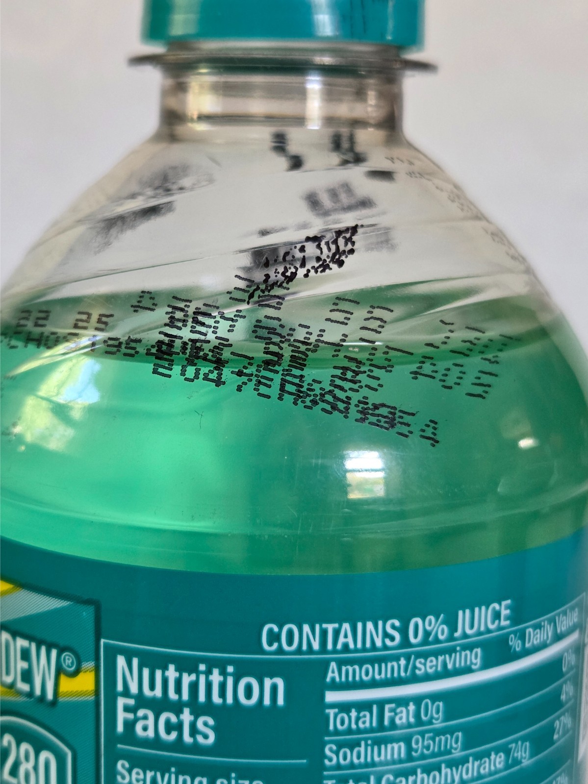 UNOPENED COLLECTABLE? BAJA BLAST MOUNTAIN DEW 20 oz BOTTLE