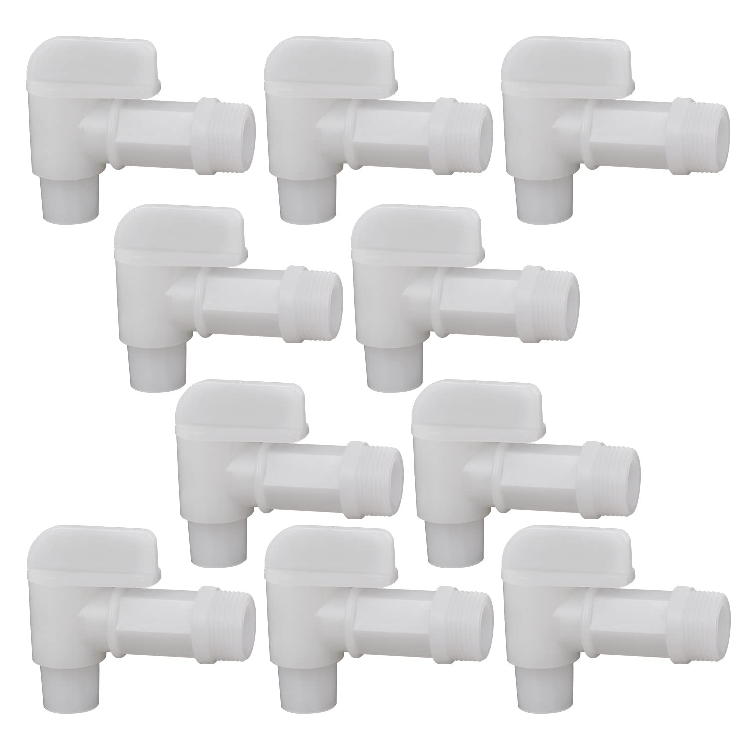 Plastic Faucet Spigot Drum Faucet, 3/4 NPT Spigot Faucet for Water Jug, 1 Inc...