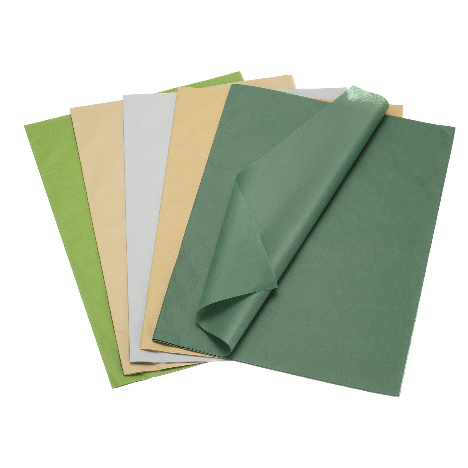 50 Sheets 5 Assorted Colored Tissue Paper Bulk, 19.7x13.8"