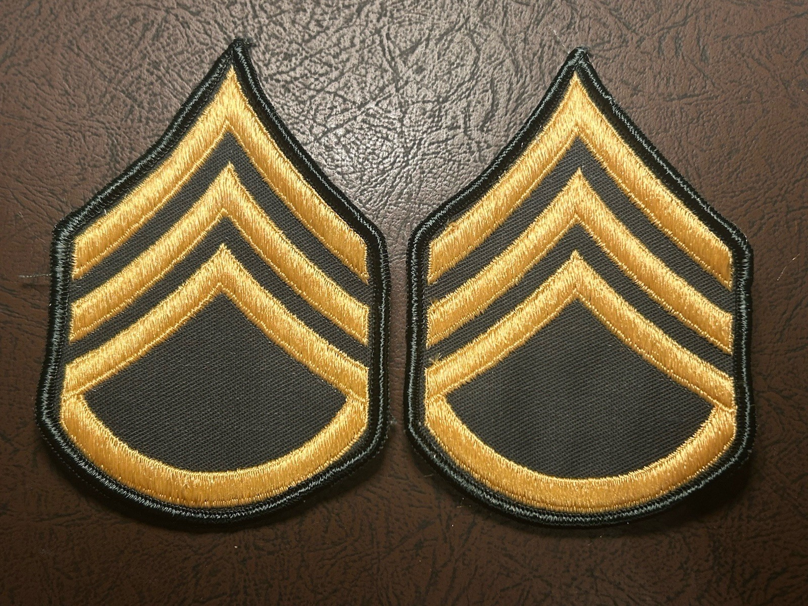 US Army Staff Sargent E-6 Rank Chevron Pair