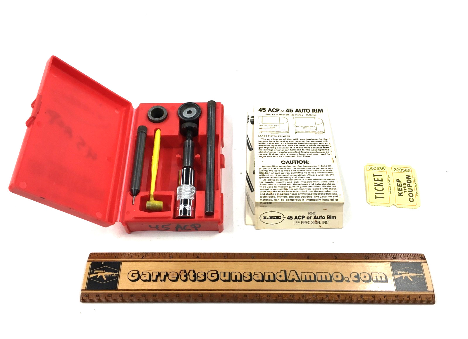 Vintage Lee Loader .45 Auto ACP hand reloading tool set complete 300585
