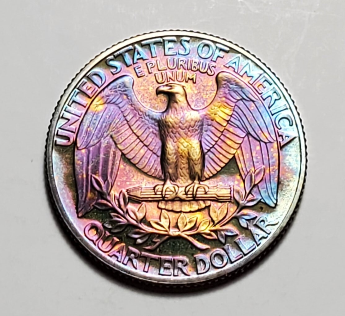 TONED 1989 S WASHINGTON QUARTER PROOF UNC #C3638