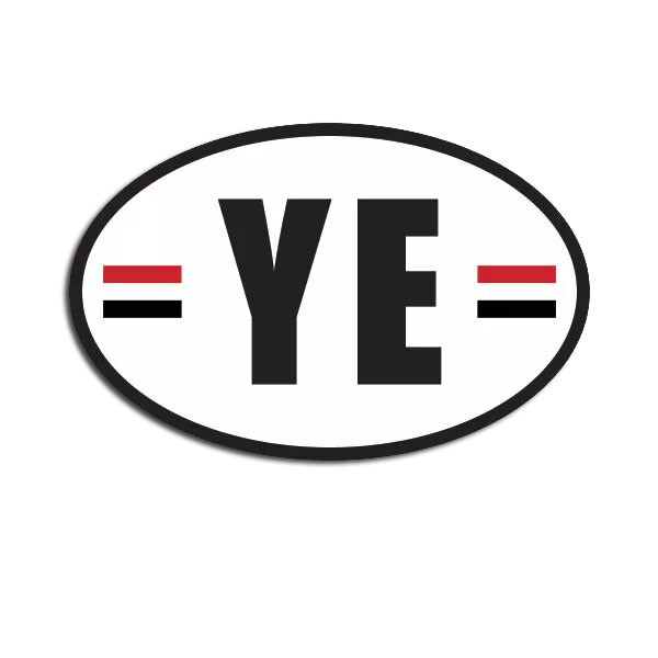 Yemen Oval Sticker