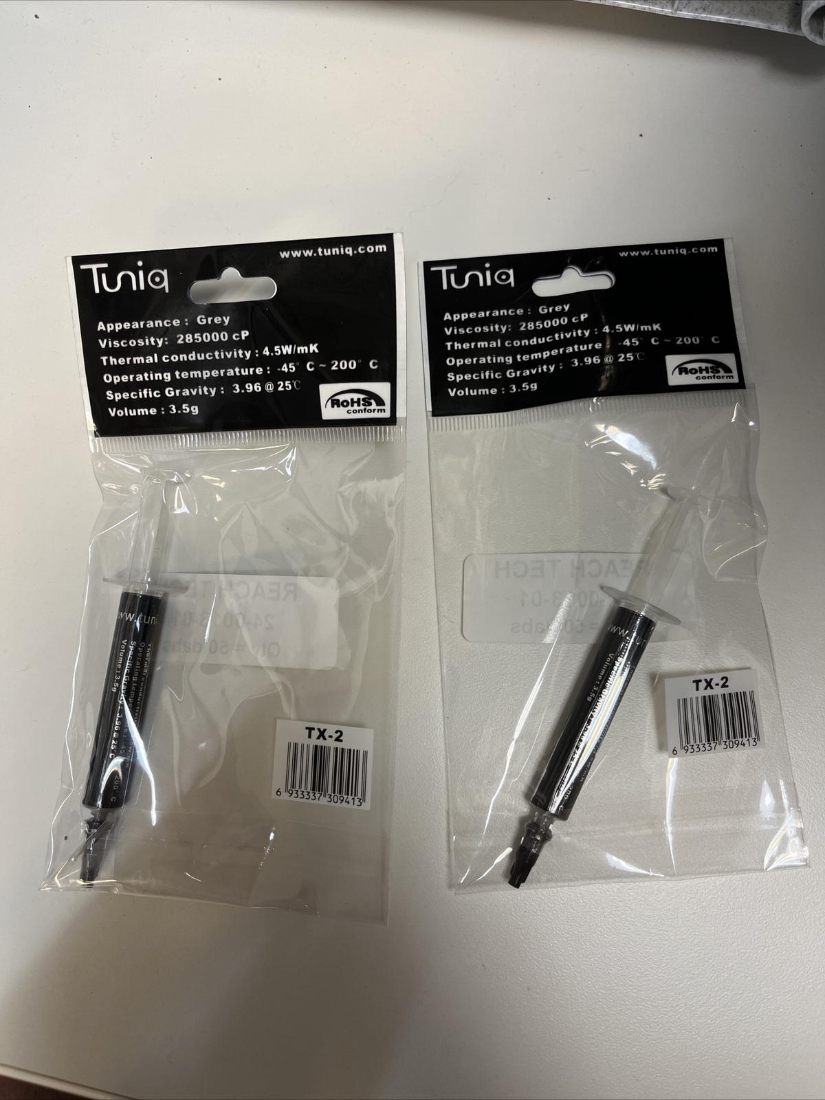 Tuniq TX-2 High Performance Thermal Compound Paste Grease 2 Pack
