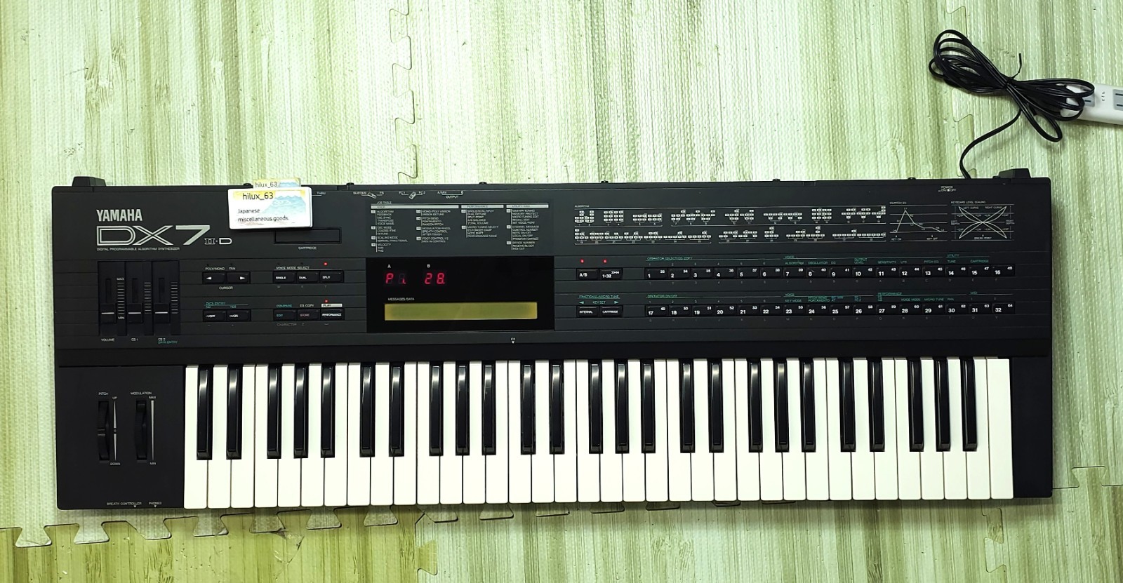 YAMAHA DX7 II-D Digital Programmable Synthesizer Tested Japan Made Music Gear