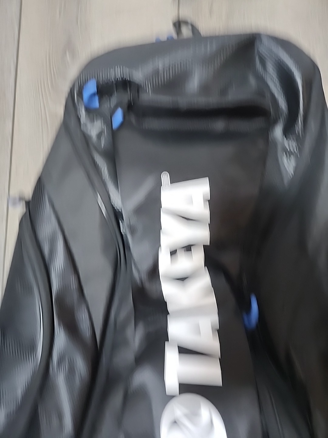 TAKEYA Black And BlUE Bag Backpack New Without Tags