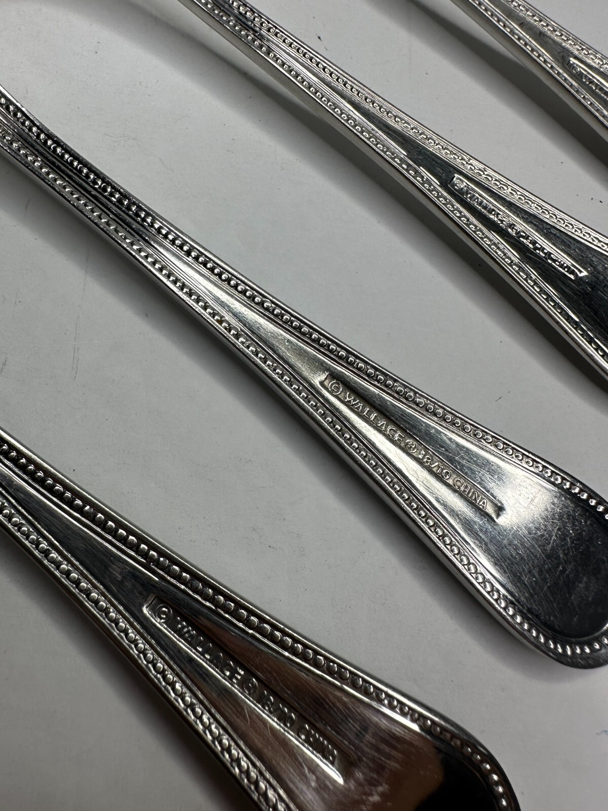 Wallace CONTINENTAL BATEMAN 18/10 Stainless Flatware 12 pc set Fork Spoon Knife