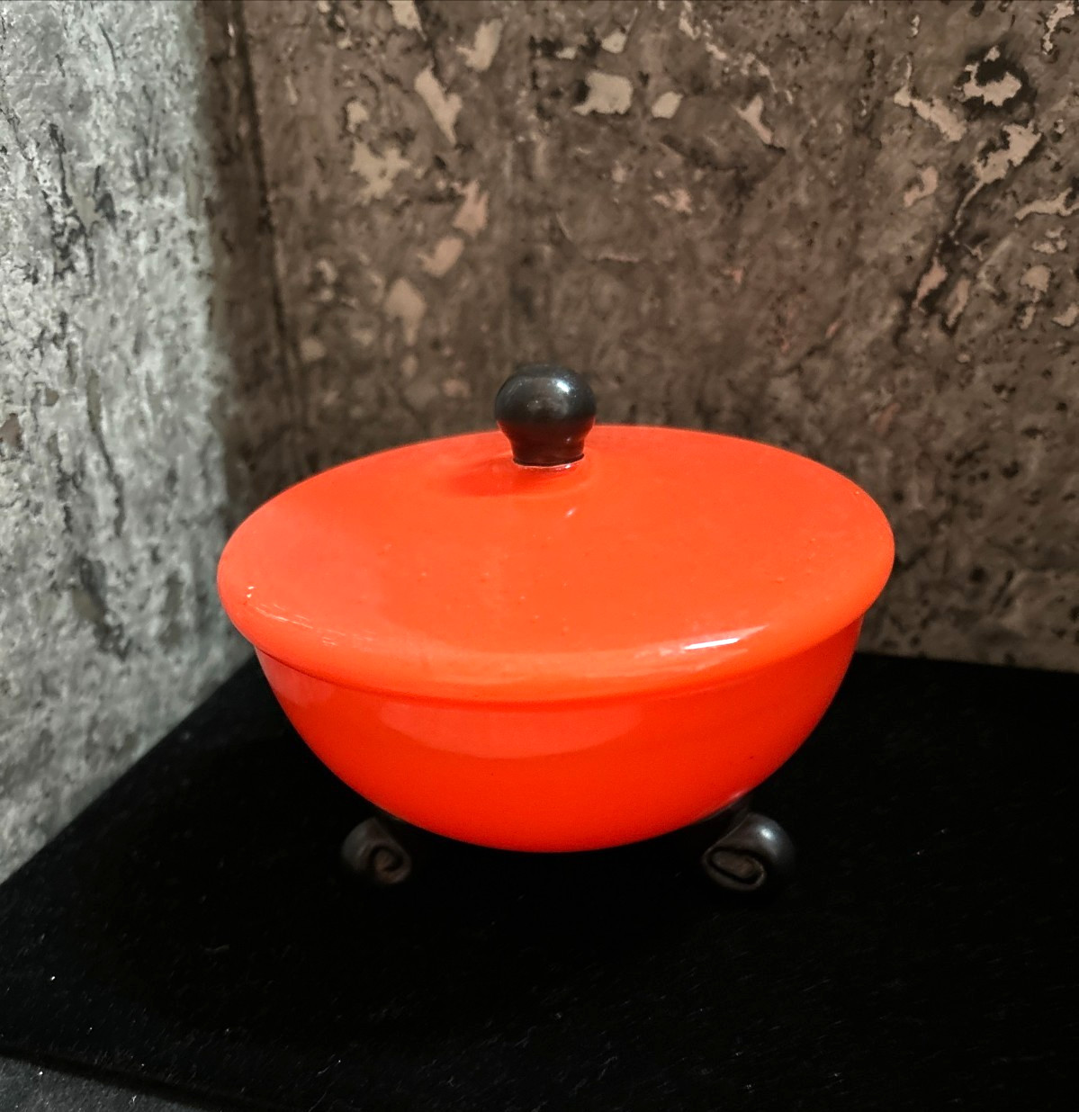 orange trinket dish