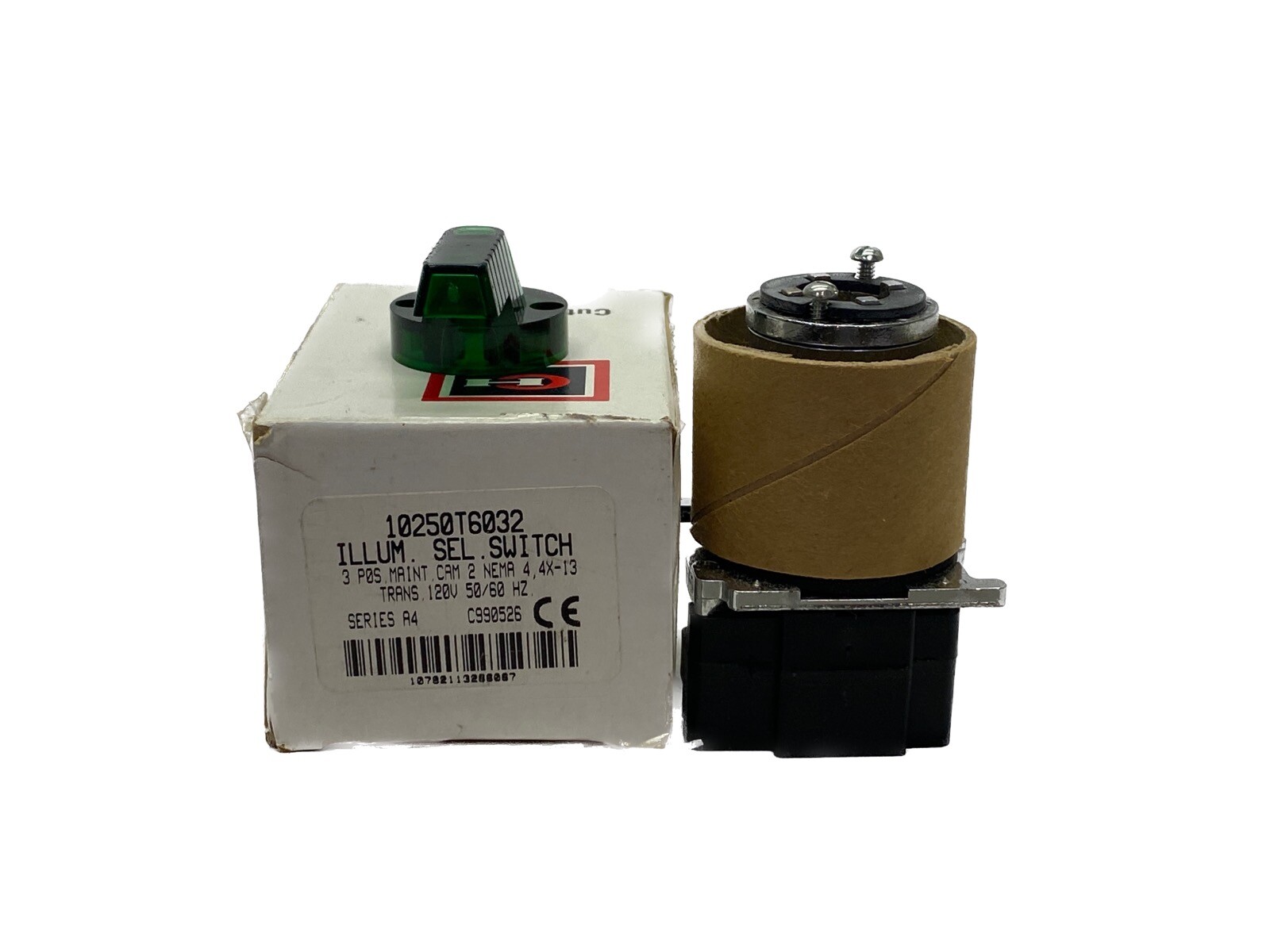 NIB Cutler-Hammer 120V 50/60Hz 3 Pos.   Illuminated Selector Switch 10250T6032