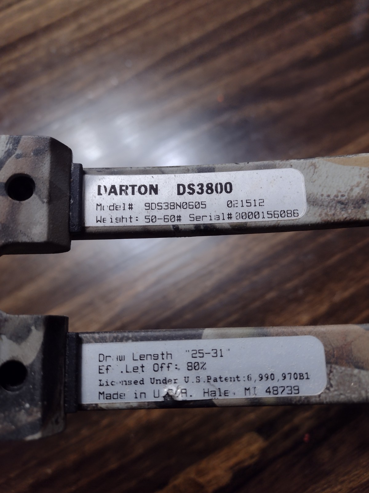 DARTON DS 3800 60LB RH !READY TO HUNT!