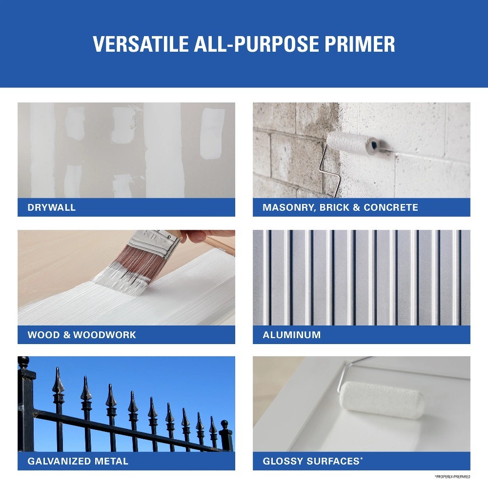 All-Purpose Interior/Exterior Multi-purpose Water-based Wall and Ceiling Primer