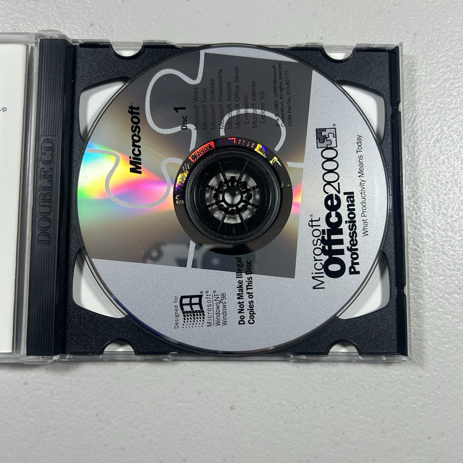 Microsoft Office 2000 Professional with Product Key (2-CD set)