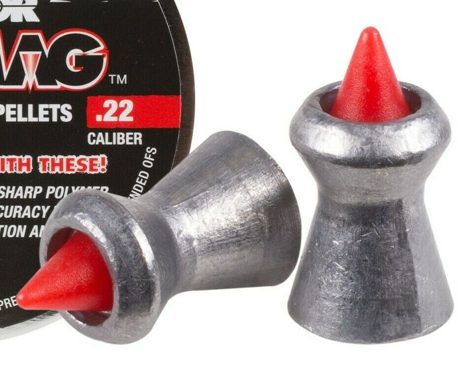 JSB PREDATOR POLYMAG 200 Count POINTED 5.5mm .22 Caliber Premium Air Pellets