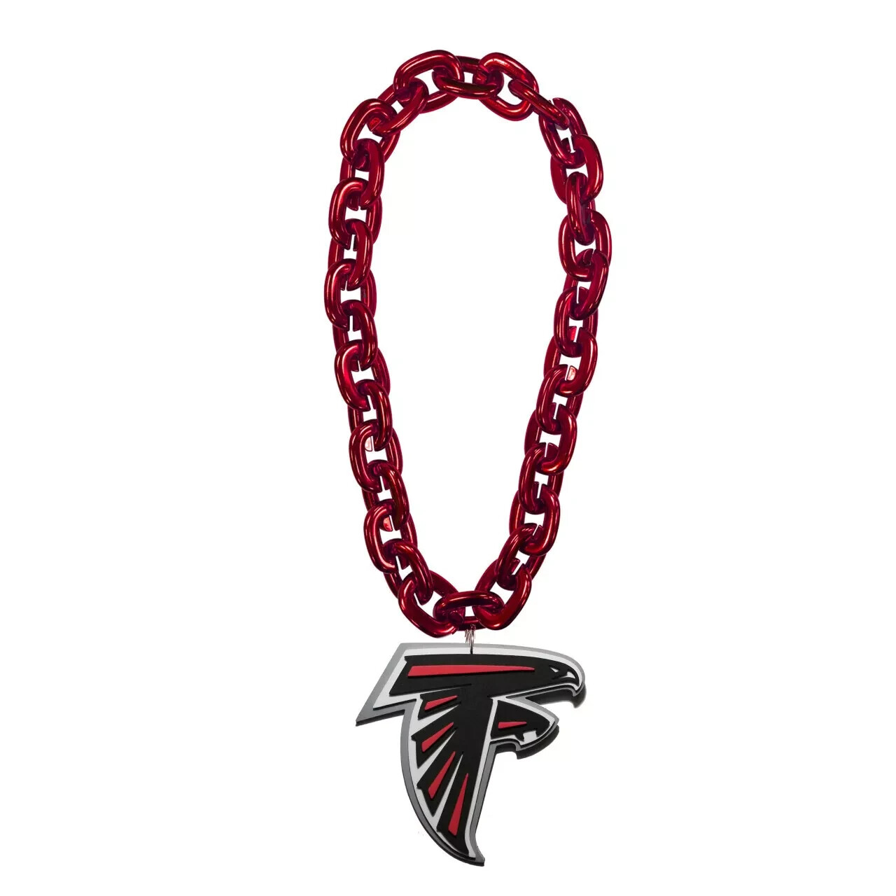 New Football Atlanta Falcons RED Fan Chain Necklace Foam Made in USA