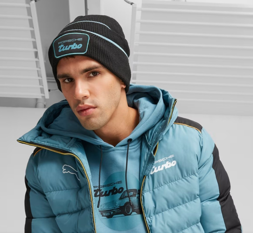 Porsche Turbo beanie Classic Black Cuff