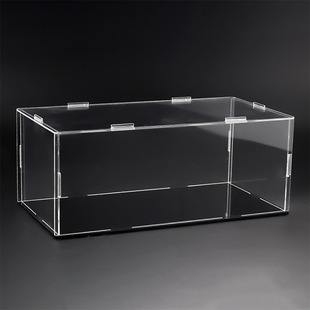 Acrylic Display Case For 1: 18 Model Car with Black Base Clear Storage Stand Box