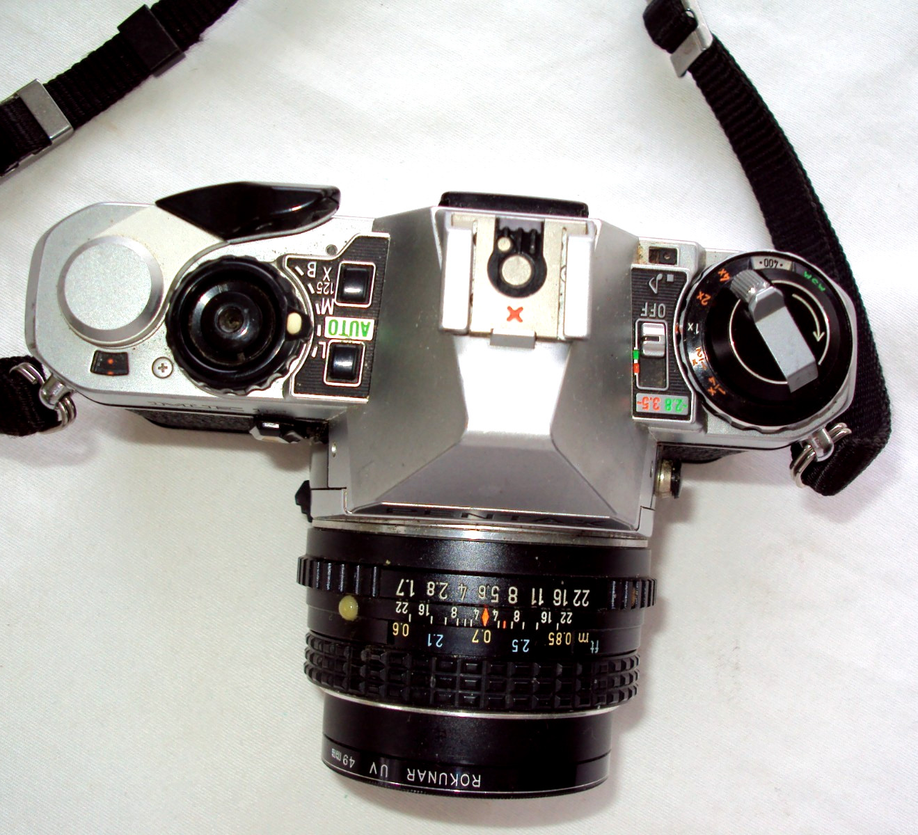 VTG. 1981-84 PENTAX ME F 35mm Film SLR Camera-SMC-PENTAX-M-1:17 50mm LENS-JAPAN