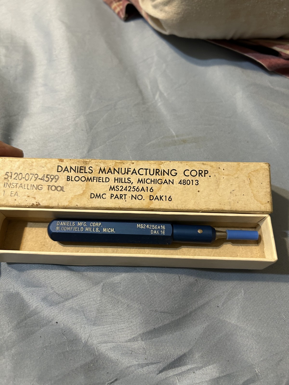 Daniels Manufacturing DAK16 MS24256A16 Installing Tool US 5120-079-4599