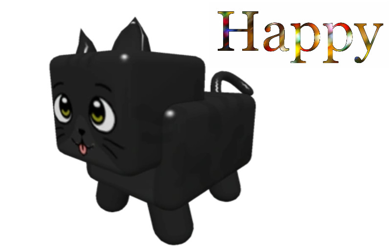 BLACK CAT💝🖤🤍FAST DELIVERY💝🖤🤍MM2 MURDER MYSTERY 2 ROBLX COMMON PET