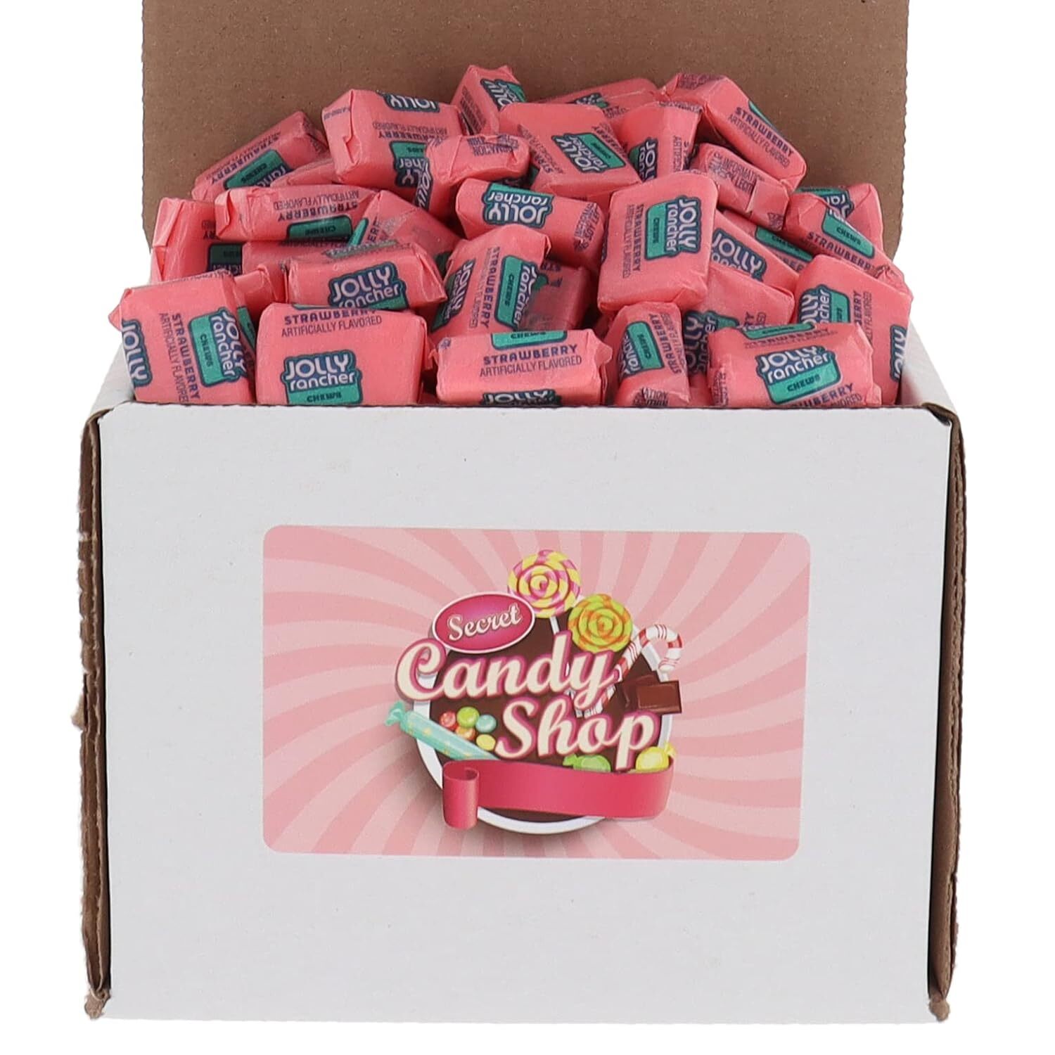 Jolly Rancher Chews Bulk in Box (Individually Wrapped) (Strawberry)