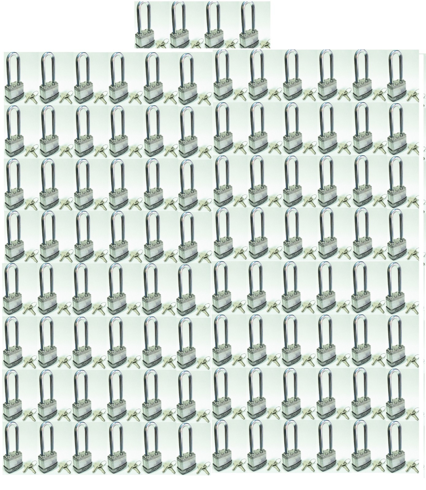 new Master Lock M1KALJ A214 Quantity of 100 keyed alike Magnum Carbide