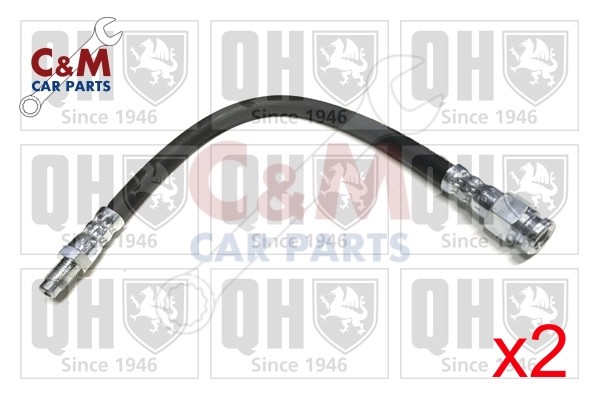 Rear Brake Hose Pair Fits Fiat Ducato 1982-1990