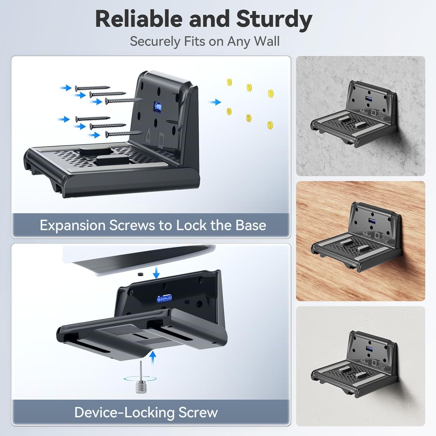 Compact P5 Wall Mount with Dual Controller Holder - Elevate Your Gaming Setup