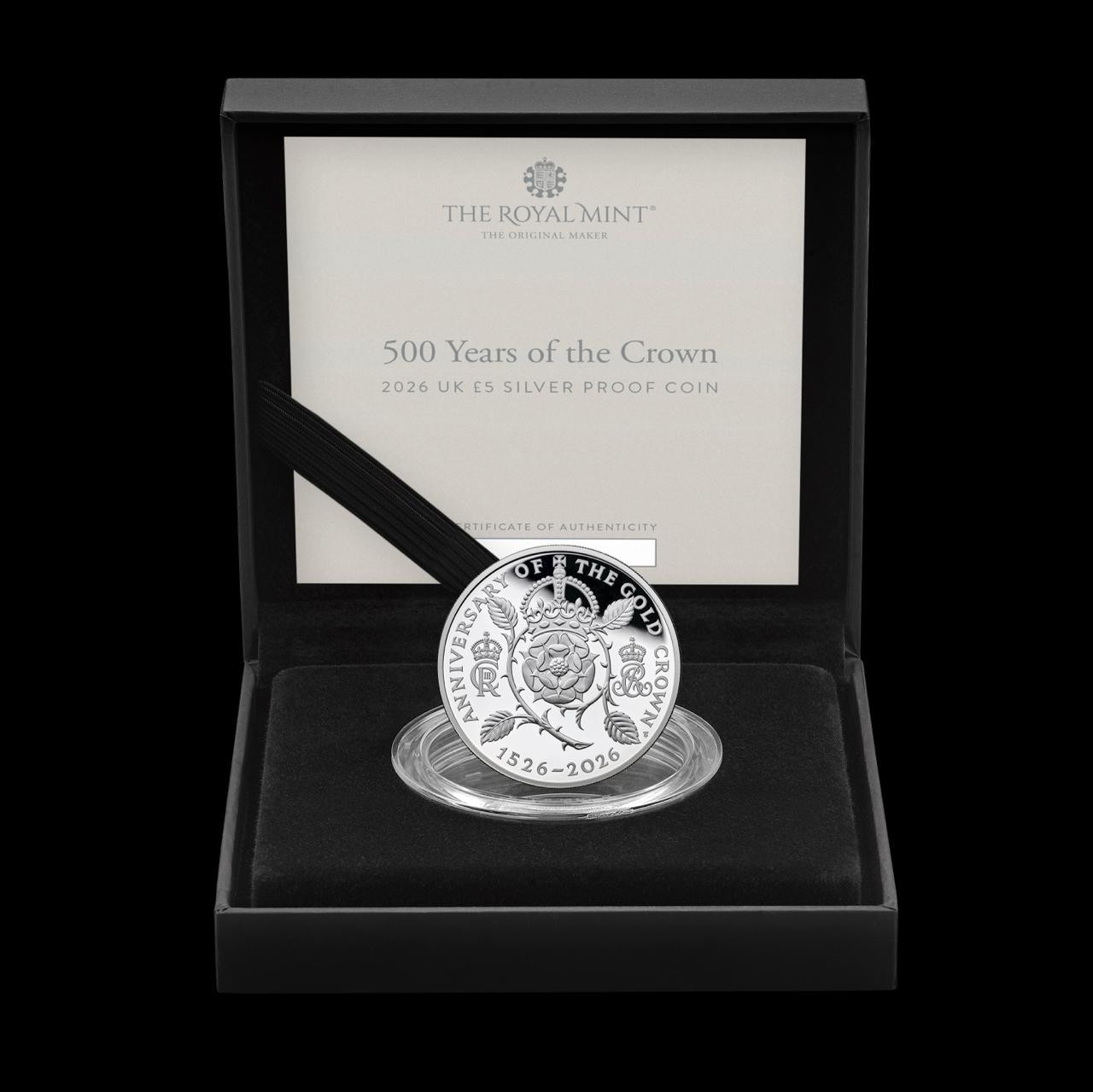 500 Years of the Crown 2026 G. Britain S£5 - 3,000 Minted
