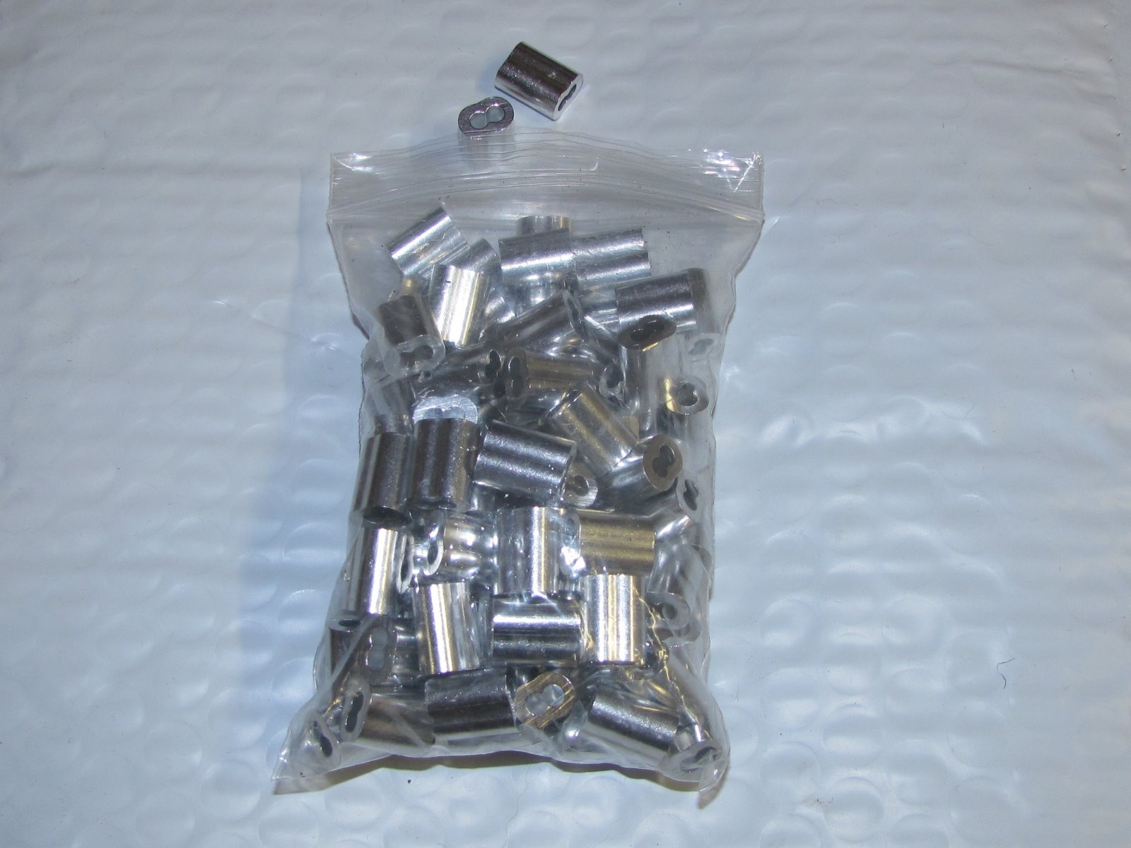 1/16 ALUMINUM CABLE DOUBLE FERRULES 1000 -snare Trapping ferrule