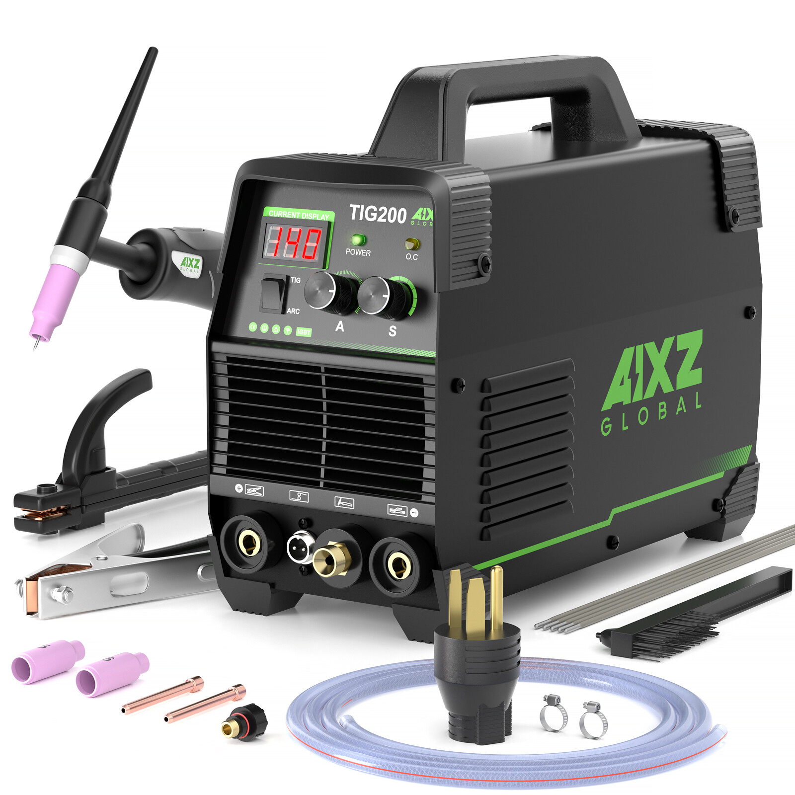 High Frequency 2 in 1 Stick TIG Welder Machine110V 220V with Post Gas Function