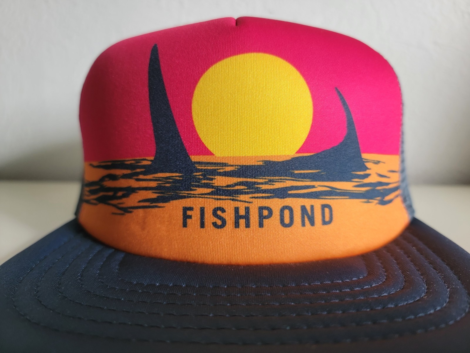 Fishpond Endless Permit Foam Trucker Hat Mesh Back Graphic Snapback NWT
