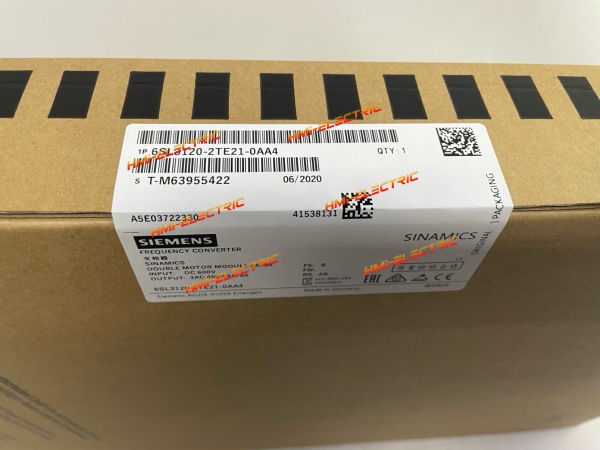 NEW Siemens 6SL3120-2TE21-0AA4 Double Motor Module 6SL31202TE210AA4