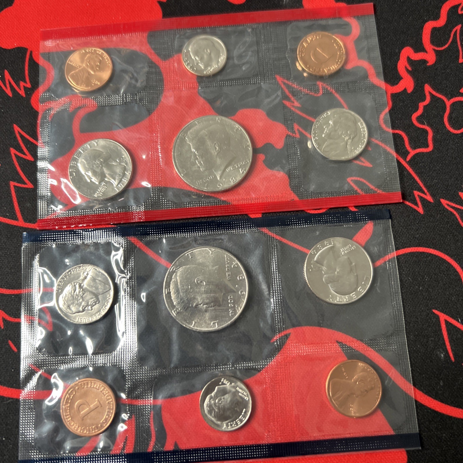 United States Mint 1984 Uncirculated Coin Set Philadelphia Denver