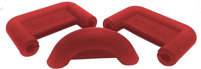 Cancooker Heavy-Duty Silicone Comfortable Handle And Latch Covers - Red
